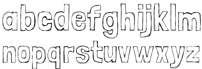 LondrinaSketche-Regular Font LOWERCASE