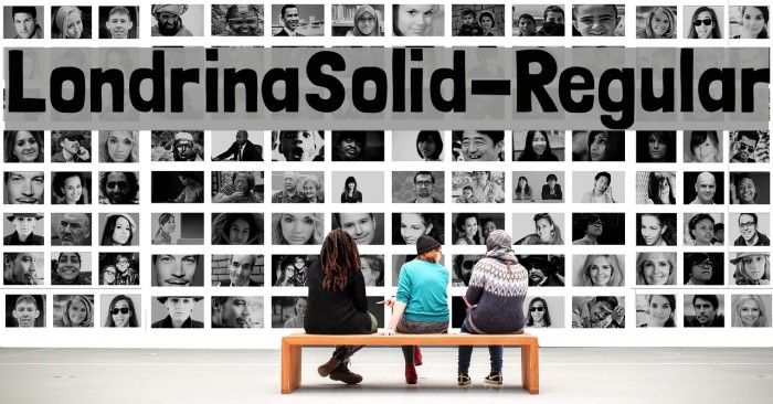 LondrinaSolid-Regular Font examples