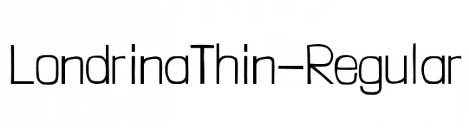 LondrinaThin-Regular  les polices de caractères gratuit tlcharger