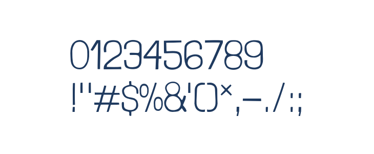 LondrinaThin-Regular Other Characters