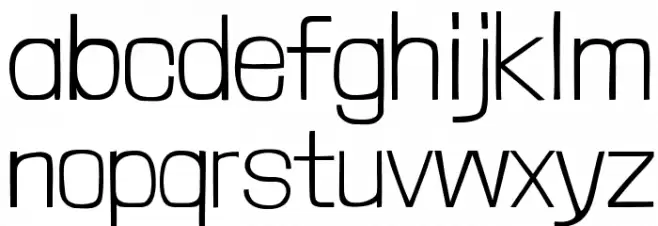 LondrinaThin-Regular Font LOWERCASE