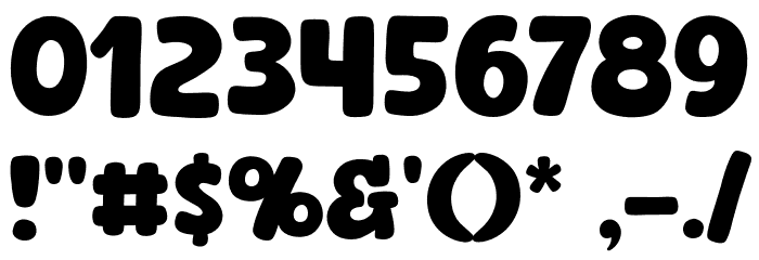 Lonely Cake Font OTHER CHARS