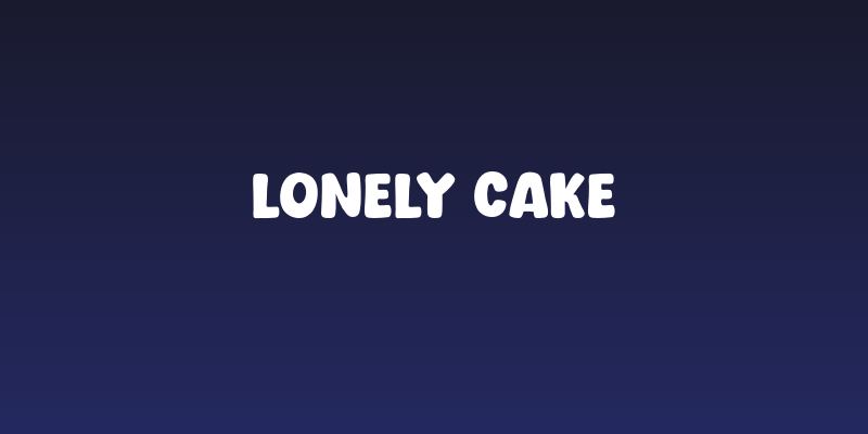 Lonely Cake Social Header