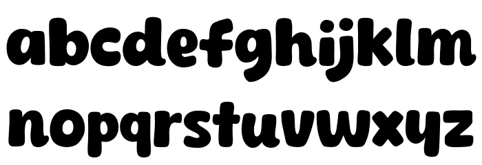 Lonely Cake Font LOWERCASE