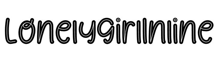 Lonely Girl Inline  لخطوط تنزيل
