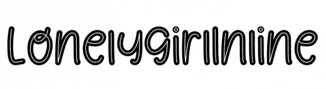 Lonely Girl Inline  Frei Schriftart Herunterladen