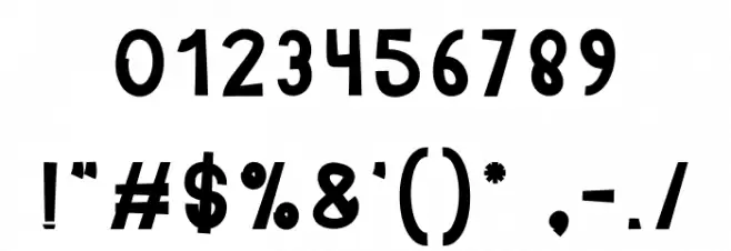 Lonely Night Font OTHER CHARS