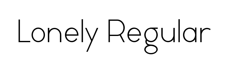 Lonely Regular  لخطوط تنزيل