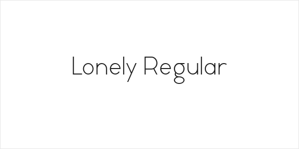 Lonely Regular Logo