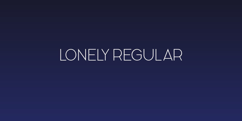Lonely Regular Social Header