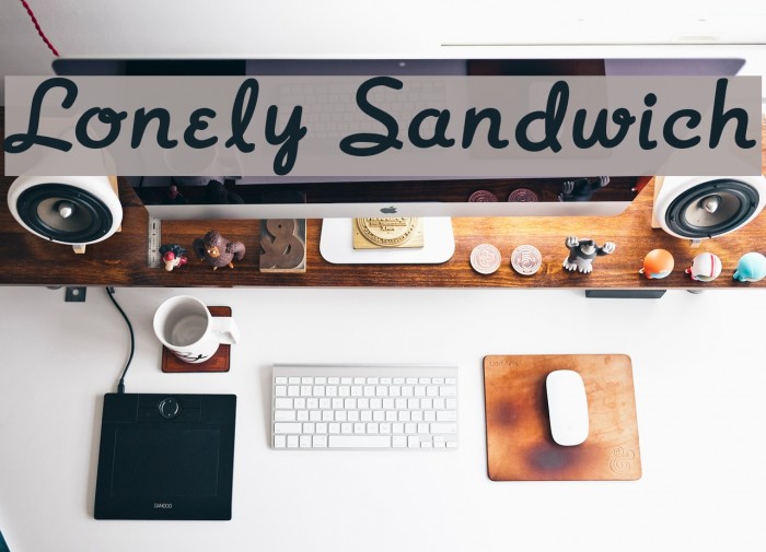 Lonely Sandwich Font examples