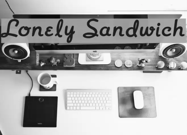 Lonely Sandwich フォント examples