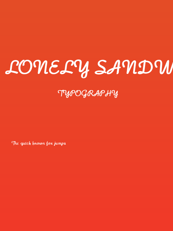 Lonely Sandwich Poster