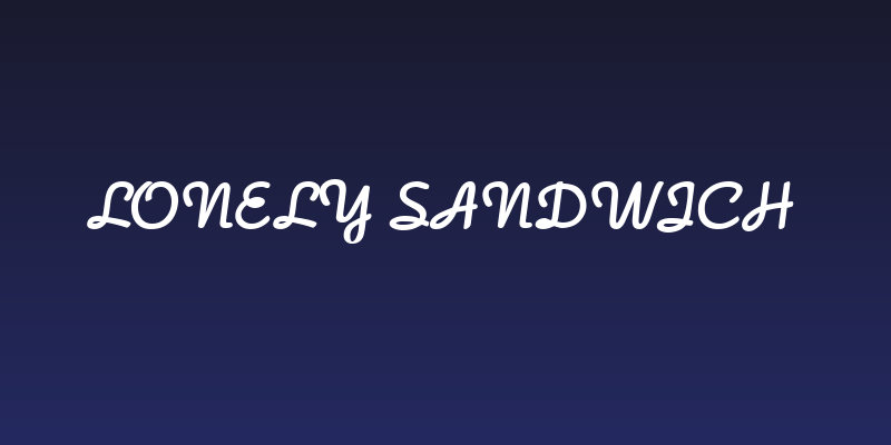 Lonely Sandwich Social Header