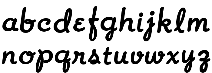 Lonely Sandwich Font LOWERCASE
