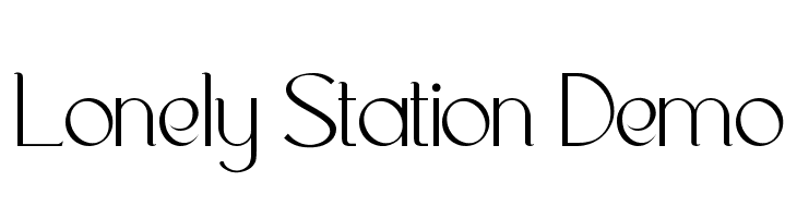 Lonely Station Demo  font caratteri gratis