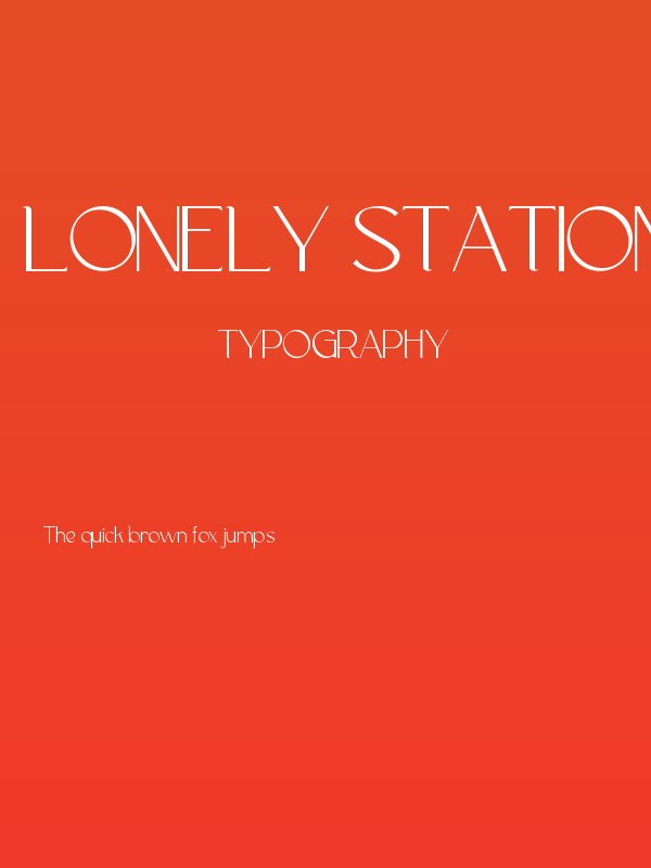 Lonely Station Demo Poster
