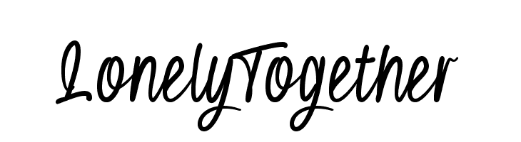 Lonely Together  baixar fontes gratis