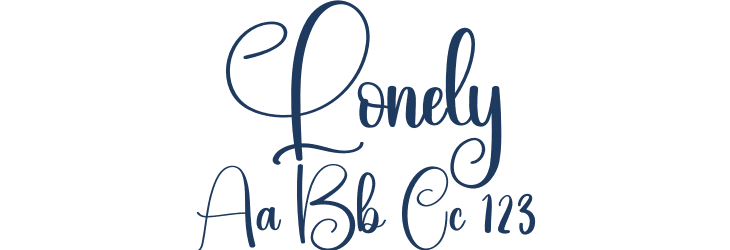Lonely Font Preview