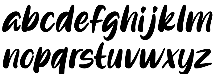 LonelyMelody Font LOWERCASE