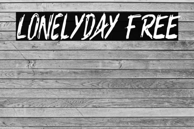 Lonelyday FREE Font examples
