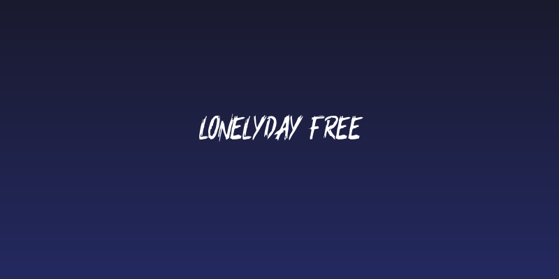 Lonelyday FREE Social Header