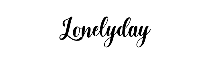 Lonelyday  baixar fontes gratis