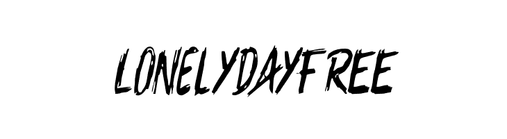 LonelydayFREE  नि: शुल्क फ़ॉन्ट्स डाउनलोड