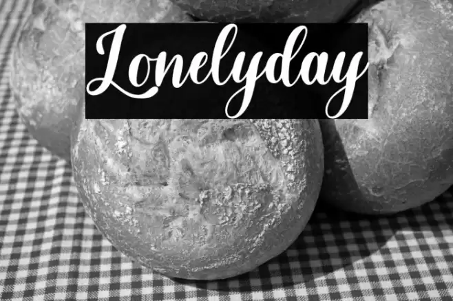 Lonelyday Font examples