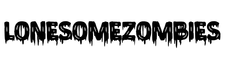 Lonesome Zombies  フリーフォントのダウンロード