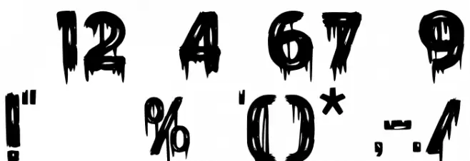 Lonesome Zombies Font OTHER CHARS