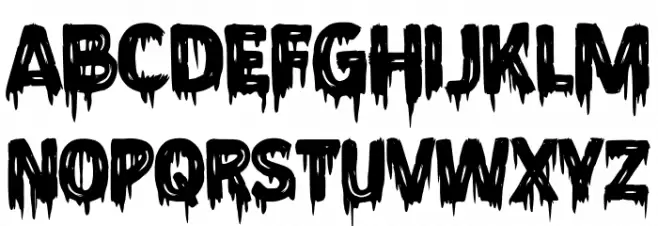 Lonesome Zombies Schriftart Groß