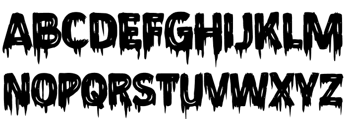 Lonesome Zombies Font LOWERCASE