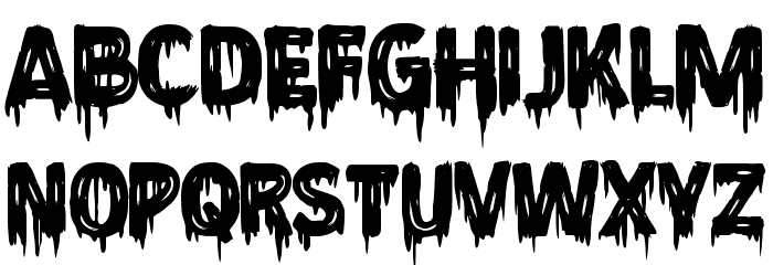 Lonesome Zombies Font LOWERCASE