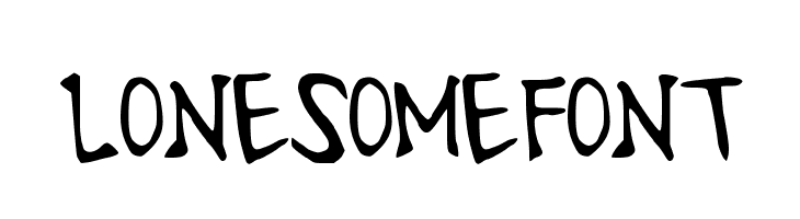 LonesomeFont Caratteri