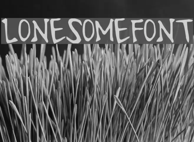 LonesomeFont Font examples