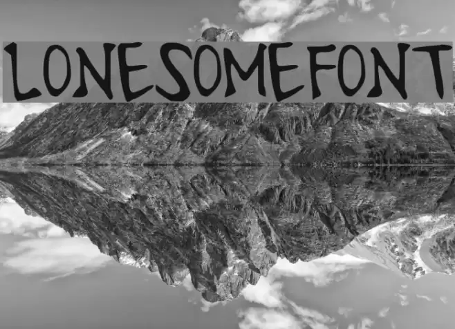 LonesomeFont Font examples