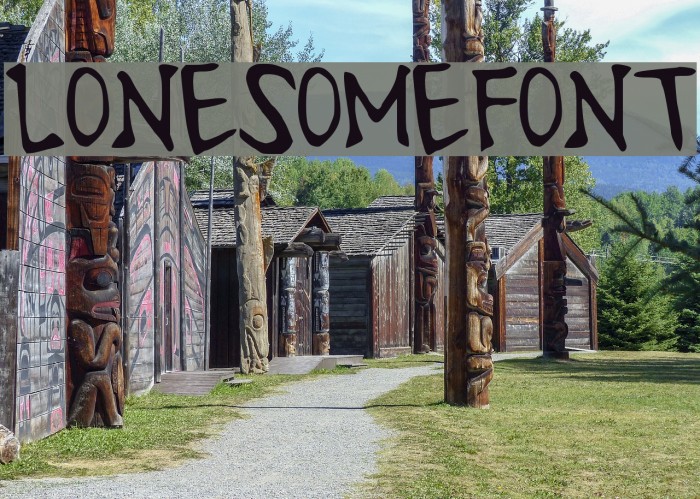 LonesomeFont Font examples