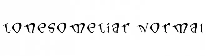 LonesomeLiar Normal  تنزيل الخطوط