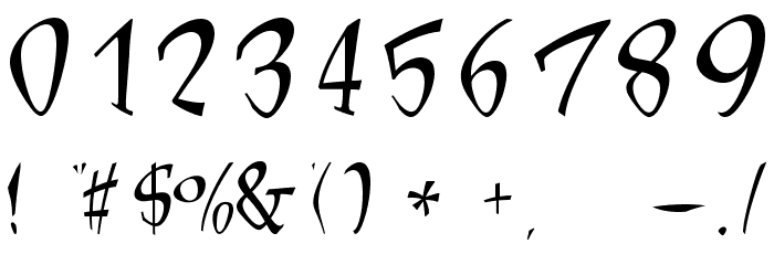 LonesomeLiar Normal Font OTHER CHARS