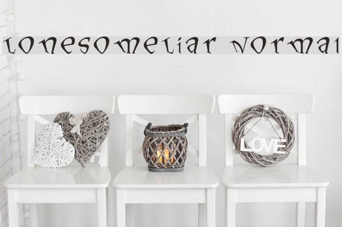 LonesomeLiar Normal Font examples