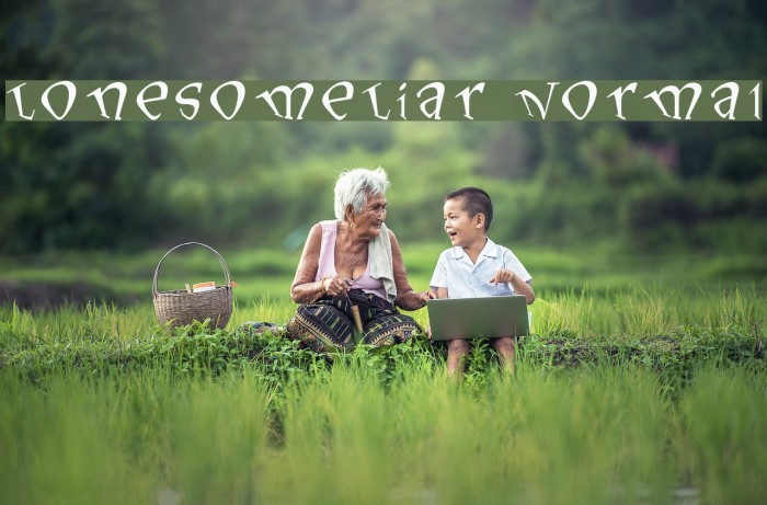 LonesomeLiar Normal Font examples
