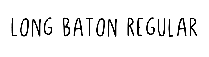 Long Baton Regular  Frei Schriftart Herunterladen