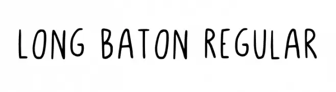Long Baton Regular  Frei Schriftart Herunterladen