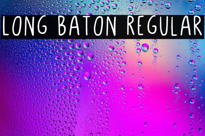 Long Baton Regular Example 1