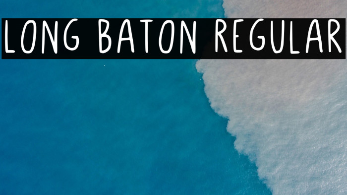 Long Baton Regular Example 3