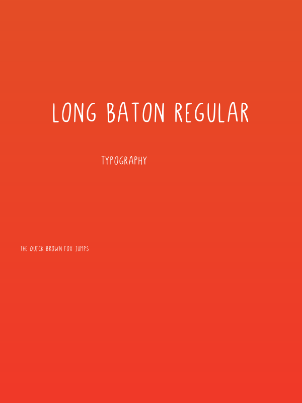Long Baton Regular Poster