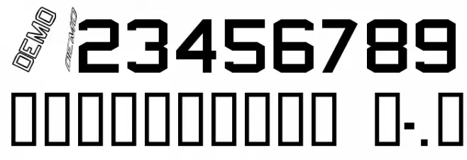 Long BeachUSN Font OTHER CHARS