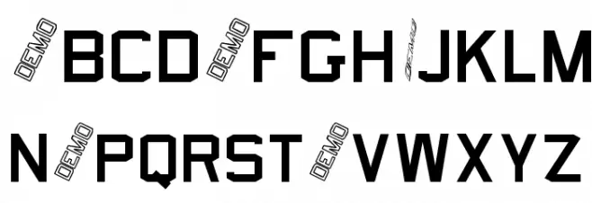 Long BeachUSN Caratteri MINUSCOLO