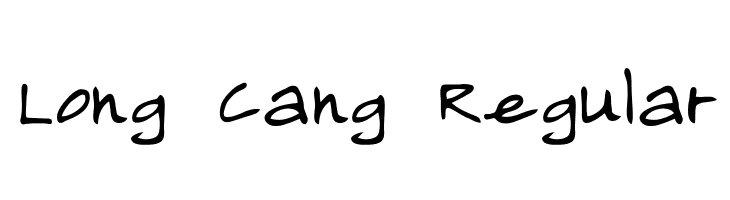Long Cang Regular  免费字体下载